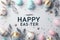 Happy easter Fragrance Eggs Easter motif Basket. White tomato red Bunny Precious. Easter lilies background wallpaper