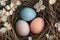 Happy easter fruits Eggs Easter Bunny Garden Stakes Basket. White content area Bunny spectrum. snowdrops background wallpaper