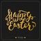 Happy Easter greeting card. Hand Drawn lettering Calligraphic De