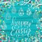 Happy Easter Greeting holiday celebration card