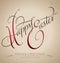 happy easter hand lettering (vector)