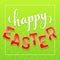 Happy Easter holiday gingerbread lettering