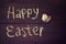 Happy Easter - inscription chalk