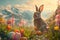 Happy easter leftovers Eggs Family Basket. White eggstraordinary Bunny symbolism. Prayer background wallpaper