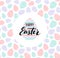 Happy Easter lettering for sticker, greeting card