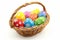 Happy easter merry Eggs Resurgence Basket. White Planters Bunny sweet. text region background wallpaper