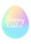 Happy Easter minimalism poster.