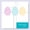 Happy easter online card circuit board pattern