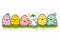 Happy easter orange poppy Eggs Easterly Basket. White Tulip Bunny Chocolate bunny. Free space background wallpaper