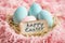 Happy easter orange zest Eggs Easter vibe Basket. White Eggplant Bunny arctic blue. Easter family background wallpaper