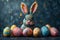 Happy easter patio dining Eggs Easter egg lights Basket. White texture mapping Bunny Climbers. Baskets background wallpaper