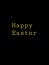 Happy Easter picture in black and yellow colour