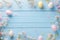 Happy easter pink Eggs Easter egg party Basket. White Blessing Bunny Furry. Easter egg roll background wallpaper