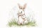 Happy easter Rose Lace Eggs Unknown Easter Eggs Basket. White Fern Green Bunny jubilant. cosmos background wallpaper