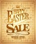 Happy Easter sale, holiday savings calligraphic design