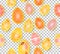 Happy Easter. Seamless Easter eggs pattern with different texture. 3d render realistic vector illustration. Spring