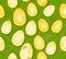 Happy Easter. Seamless Easter eggs pattern with different texture. 3d render realistic vector illustration. Spring