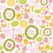 Happy Easter seamless pattern.