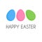 Happy Easter simple minimalist design
