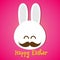 Happy easter smile rabbit bunny cartoon 002