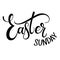 Happy Easter Sunday lettering