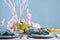 Happy Easter Table Setting.