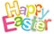 Happy Easter typographic background