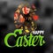 Happy Easter Typographical Background with ornate