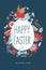 Happy Easter. Vector template for greeting cards