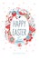 Happy Easter. Vector template for greeting cards