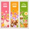 Happy Easter Vertical Banners Set