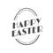Happy Easter Vintage Festive Label