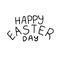 Happy easters day lettering