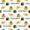 Happy Eid Al Adha Mubarak Seamless Pattern of Muslims Celebration with Sacrificial Animals in Illustration