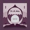 Happy Eid al adha social media post greeting and promotion with modern purple color.Happy Eid al adha social media post greeting