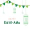 Happy Eid Al Adha Vector Template Design Illustration