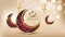 Happy eid greeting motion design animation. Beautiful 4k eid mubarak islamic design concept