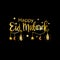 Happy eid mubarak greeeting card