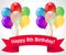 Happy Eighth Birthday Meaning 8th Party Celebration 3d Illustration