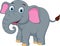 Happy elephant cartoon