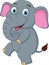 Happy Elephant cartoon dancing