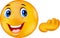 Happy emoticon smiley cartoon