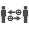 Happy Emotion Exchange People Flat Icon