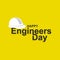 Happy Engineers Day - Banner - Calligraphy
