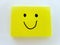 Happy expression. Simple yellow note