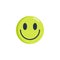 Happy face emoticon flat icon