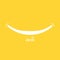 Happy face icon. Smiling emoticon. Emoji of positive feelings