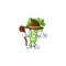 Happy Face Witch celery plant cartoon character style