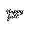 Happy fall. Harvest wishes quote. Autumn fall and harvest blessings. Hand lettering phrase. Thanksgiving season element