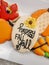 Happy fall y`all sugar cookie plaque decorated to celebrate thanksgiving